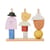 Jouet à empiler Character bois multicolore / Bois FSC - L 17 x H 20,6 cm - Ferm Living