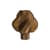 Lampe de table Soft Serve Grande marron / H 35 cm - CRÈME ATELIER
