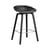 Sgabello bar About a stool AAS 32 LOW materiale plastico nero / H 65 cm - Riciclato - Hay