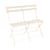 Sitzbank Bistro metall beige / Klappbar - 2-Sitzer / L 88 cm - Fermob