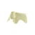 Decorazione Eames Elephant RE (1945) materiale plastico giallo / L 78,5 cm - Plastica riciclata - Vitra