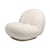 Fauteuil rembourré Pacha tissu blanc / Pierre Paulin - Réédition 1975 - Gubi