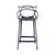Hochstuhl Masters plastikmaterial grau silber metall / H 65 cm - metallic - Kartell
