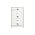 Commode Kabino     / L 74 x H 127 cm - 5 tiroirs - Normann Copenhagen