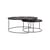 Tables gigognes  bois noir / Ø 93 x H 38 cm + Ø 61 x H 31 cm - Ethnicraft