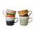 Tazzina per cappuccino 70s ceramics ceramica multicolore / Set di 4 - 33 cl - HK LIVING