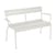 Banc avec dossier Luxembourg métal gris / 2 places - L 131 cm - Fermob