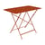Bistro Foldable table metal orange / 97 x 57 cm - 4 people - Parasol hole - Fermob