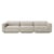 Sofa Develius D textil grau / 4-Sitzer - L 309 cm - &tradition