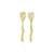 Posate da insalata  materiale plastico verde - HK LIVING