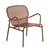 Week-end Stackable low armchair metal brown / Stackable - Aluminium - Petite Friture