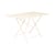 Table pliante Bistro métal beige / 117 x 77 cm - 6 personnes - Trou parasol - Fermob