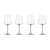 Eugenia White wine glass glass transparent / Set of 4 - Alessi