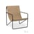 Desert Armchair textile beige / Black structure - Recycled plastic bottles - Ferm Living