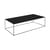 Couchtisch Slim Irony metall schwarz / 124 x 62 x H 34 cm - Zeus