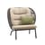 Fauteuil rembourré Kodo Cocoon n°2      / H 98 cm - Corde acrylique tressée main - Vincent Sheppard