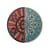 Set da tavola Hybrid - Huaricanga materiale plastico multicolore arancione / PVC - Ø 37 cm - Seletti