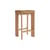 Sgabello alto Chisel 30 Low pelle marrone / Altezza 65 cm - Imbottitura in pelle - Hay