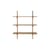 PI Shelf natural wood / 3 shelves - Solid mahogany / L 100 x H 126 cm - Ethnicraft