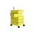 Caisson à roulettes 360° jaune / 5 tiroirs - 35 x 46 cm x H 60 cm - Magis
