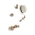 Appendiabiti Bubble legno naturale / Set di 5 - Mogg