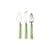 Set de 3 couteaux à fromage plastique vert - HK LIVING