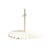 Pied de parasol The Clamshell métal blanc / 25 Kg - Pour mât de 2,5 à 5,08 cm - BUSINESS & PLEASURE