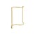 Supporto Colour Rack metallo giallo / Forma S - L 144 x P 60 cm - Hay