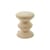 Tabouret rembourré Zig Zag Soft tissu beige - POLSPOTTEN
