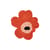Tapis de bain Unikko orange / 73 x 74 cm - Marimekko