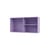 Rangement mural Ripple I bois violet / Vitrine - L 69,6 x P 20 x H 35,4 cm / Verre ondulé - MONTANA