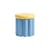 Charlo Airtight box ceramic blue / Ø 15 x H 16 cm - & klevering