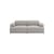 Sofa Connect Soft textil grau / Konfiguration 1 / L 207 cm - Muuto