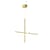 Coordinates  S1 Pendant gold metal LED/ L 78 x H 78 cm - Flos