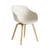 Sessel About a chair AAC 222 plastikmaterial beige / Kunststoff & Holz - Hay