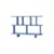 Archivo JH44 by Jaime Hayon Shelf wood blue / W 140 x H 92 cm - &tradition
