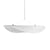 Suspension Tense LED Large tissu blanc / Ø 120 cm - Tyvek - NEW WORKS