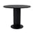 Table ronde Chisel 29 bois noir / Ø 90 cm - Pied central - Hay
