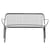 Canapé de jardin 2 places HiRay métal noir / L 121 cm - Kartell