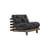 Fauteuil convertible Roots / Dormeuse & lit d'appoint - 3 positions / Structure marron - KARUP DESIGN