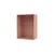Badezimmer-Hängeschrank Ripple holz rosa / B 35,4 x T 20 x H 46,8 cm - Gewelltes Glas - MONTANA