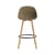 Sedia da bar Mat Chair fibre marrone / H 75 cm - Alghe marine / Gambe di faggio - Normann Copenhagen