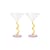 Sektgläser Curve glas bunt / Set von 2 - 15 cl - & klevering