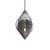 Suspension Flare Top LED verre argent - Tom Dixon