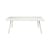 Table rectangulaire Luxembourg métal blanc / 207 x 100 cm - 8 à 10 personnes - Fermob