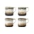 Set de 4 tasses Deana céramique marron / 380 ml - Bloomingville