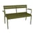 Banc avec dossier Luxembourg métal vert / 2 places - L 131 cm - Fermob