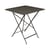 Klapptisch Bistro metall braun / 71 x 71 cm - 3/4 Personen - Sonnenschirmloch - Fermob