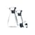 Carafe Stoppe-goutte métal verre transparent 1 L / Forme évasée - Sans fourreau - Eva Trio
