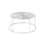Couchtisch Wire VP17 metall silber / Ø 74 cm – Mit Tablett aus Glas - &tradition